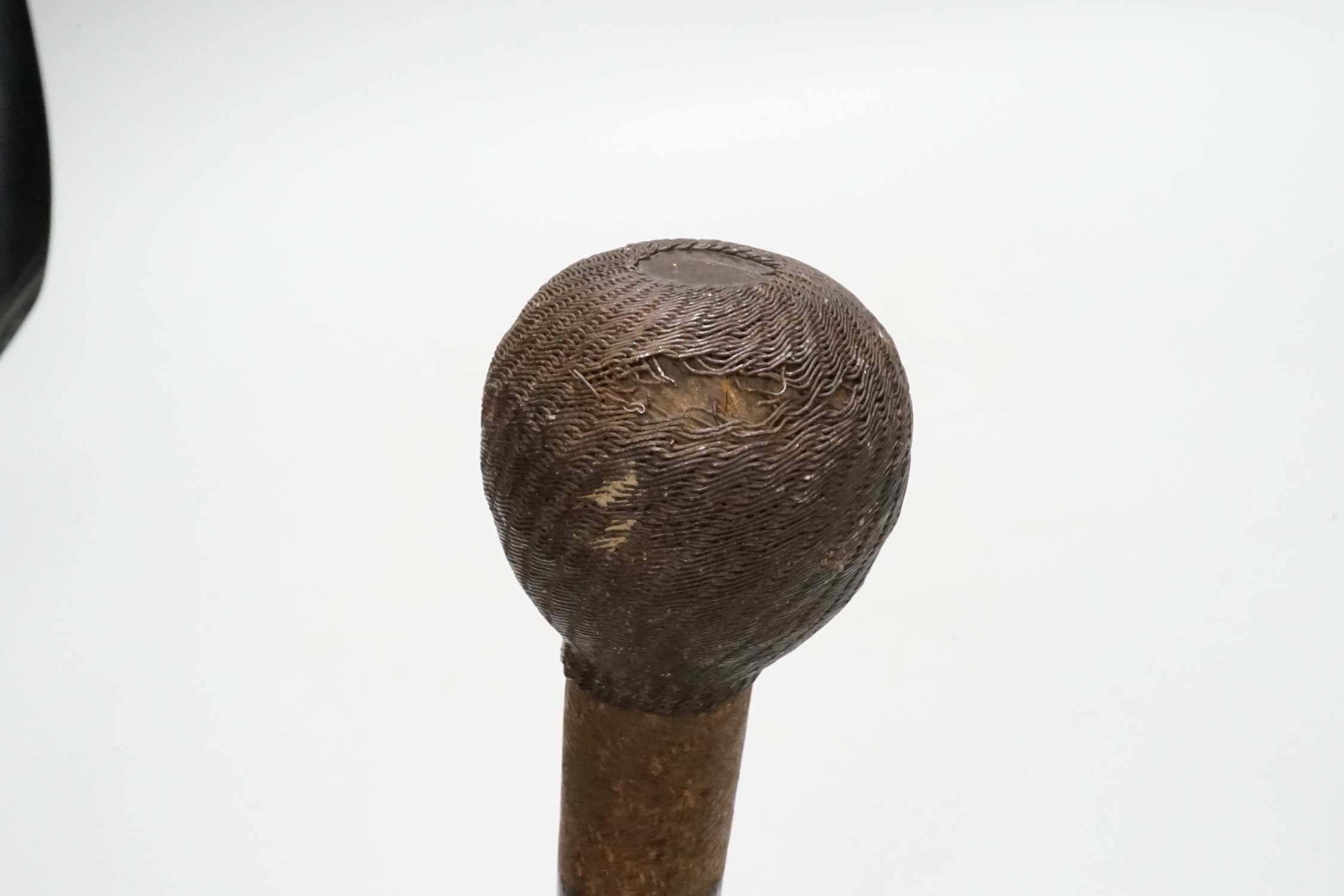 A Zulu hardwood Knobkerrie, 56cm long